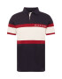 TOMMY HILFIGER Tricou crem / bleumarin / roşu închis - Pled.ro