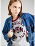 TOMMY HILFIGER Tricou gri amestecat / roșu burgundy - Pled.ro