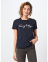 TOMMY HILFIGER Tricou 'Heritage' bleumarin / alb - Pled.ro