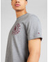 TOMMY HILFIGER Tricou 'ICON CREST' gri amestecat / roșu burgundy - Pled.ro