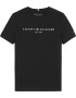 TOMMY HILFIGER Tricou negru / alb - Pled.ro