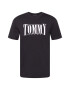 TOMMY HILFIGER Tricou negru / alb - Pled.ro