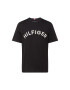 TOMMY HILFIGER Tricou negru / alb - Pled.ro