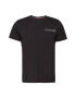 TOMMY HILFIGER Tricou negru / alb - Pled.ro