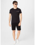 TOMMY HILFIGER Tricou negru / alb - Pled.ro