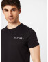 TOMMY HILFIGER Tricou negru / alb - Pled.ro