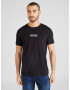 TOMMY HILFIGER Tricou negru / alb - Pled.ro