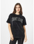 TOMMY HILFIGER Tricou negru / argintiu - Pled.ro