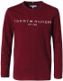 TOMMY HILFIGER Tricou roșu / alb - Pled.ro