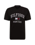 TOMMY HILFIGER Tricou roșu vin / negru / alb - Pled.ro