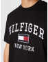 TOMMY HILFIGER Tricou roșu vin / negru / alb - Pled.ro