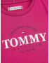 TOMMY HILFIGER Tricou roz / negru / argintiu - Pled.ro