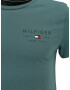 TOMMY HILFIGER Tricou verde / alb - Pled.ro