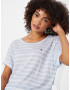 TOMMY HILFIGER Tricou 'Vikki' bleumarin / albastru deschis / roși aprins / alb - Pled.ro