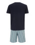 Tommy Hilfiger Underwear Pijama scurtă bleumarin / albastru amestec / verde închis - Pled.ro