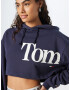 Tommy Jeans Bluză de molton albastru marin / alb - Pled.ro