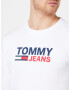 Tommy Jeans Bluză de molton albastru / roșu / alb - Pled.ro