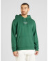 Tommy Jeans Bluză de molton 'ESNTL' verde / alb - Pled.ro