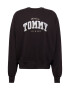 Tommy Jeans Bluză de molton galben pastel / negru / alb - Pled.ro