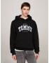 Tommy Jeans Bluză de molton negru / alb - Pled.ro