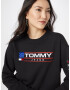 Tommy Jeans Bluză de molton roșu / negru / alb - Pled.ro