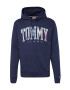 Tommy Jeans Bluză de molton 'Tartan' albastru aqua / albastru închis / mov zmeură / alb - Pled.ro