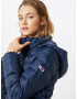 Tommy Jeans Geacă de iarnă 'Essential' bej / bleumarin / roșu / alb - Pled.ro