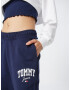 Tommy Jeans Pantaloni bleumarin / alb murdar - Pled.ro