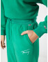 Tommy Jeans Pantaloni verde / alb - Pled.ro