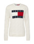 Tommy Jeans Pulover albastru noapte / roșu / alb / alb natural - Pled.ro