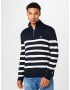 Tommy Jeans Pulover bleumarin / alb - Pled.ro