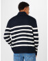 Tommy Jeans Pulover bleumarin / alb - Pled.ro