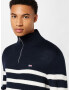 Tommy Jeans Pulover bleumarin / alb - Pled.ro