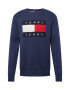 Tommy Jeans Pulover bleumarin / albastru gențiană / roșu intens / alb - Pled.ro