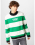 Tommy Jeans Pulover verde iarbă / negru / alb - Pled.ro