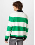 Tommy Jeans Pulover verde iarbă / negru / alb - Pled.ro