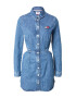 Tommy Jeans Rochie tip bluză bleumarin / albastru denim / roșu / alb - Pled.ro