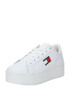 Tommy Jeans Sneaker low 'Essential' albastru marin / roșu / alb - Pled.ro