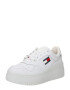 Tommy Jeans Sneaker low 'RETRO BASKET ESS' albastru noapte / roșu / alb - Pled.ro