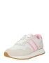 Tommy Jeans Sneaker low 'RUNNER MAT' gri taupe / roz / alb - Pled.ro