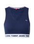 Tommy Jeans Top 'Super' bleumarin / alb - Pled.ro