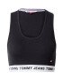 Tommy Jeans Top negru / alb - Pled.ro