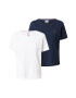 Tommy Jeans Tricou bleumarin / alb - Pled.ro