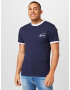 Tommy Jeans Tricou bleumarin / alb murdar - Pled.ro