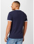 Tommy Jeans Tricou bleumarin / alb murdar - Pled.ro