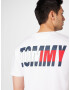 Tommy Jeans Tricou 'Classic Essential' bleumarin / roșu / alb - Pled.ro