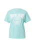 Tommy Jeans Tricou cyan / alb - Pled.ro