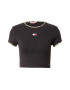 Tommy Jeans Tricou maro deschis / negru - Pled.ro