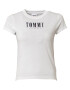 Tommy Jeans Tricou negru / alb - Pled.ro