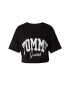 Tommy Jeans Tricou negru / alb - Pled.ro